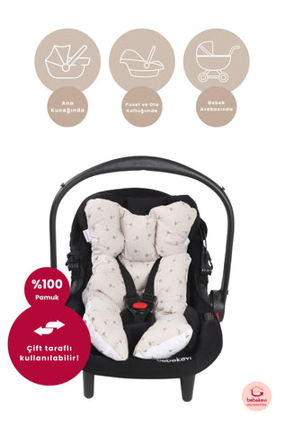 Réducteur / Coussin universel pour bébé beige.