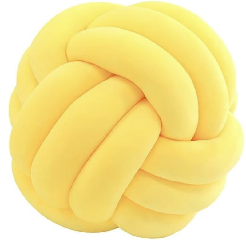 Coussin décoratif tressé 3 brins