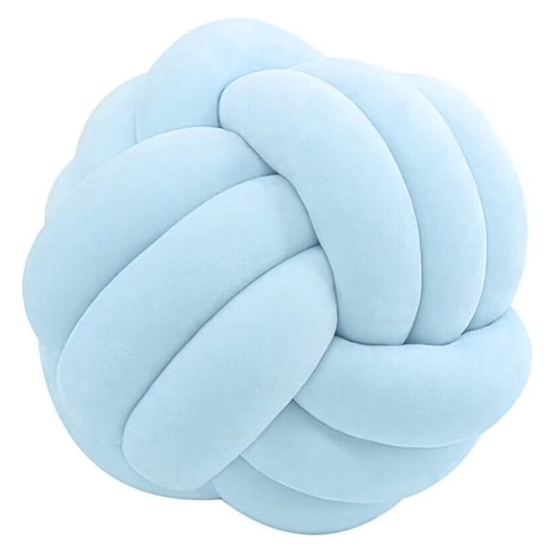 Coussin décoratif tressé 3 brins