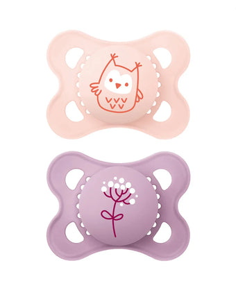 Lot De 2 Sucettes MAM Original Sucettes  0-6 mois Rose