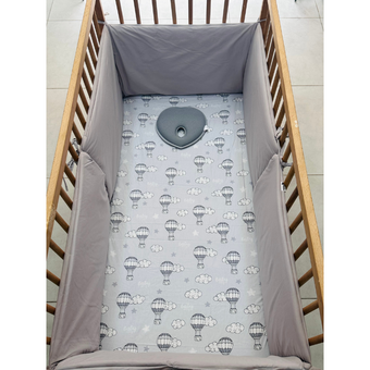 Tour de lit Gris