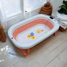 Baignoire Pliante en silicone saumon