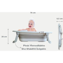 Baignoire Pliante en silicone Gris