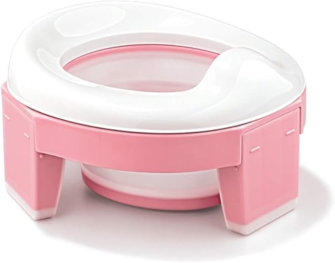 Pot Bebe Siège Toilette Pliable Enfants 3-in-1 Rose