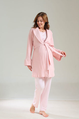 Pyjama de maternity 3 pieces rose