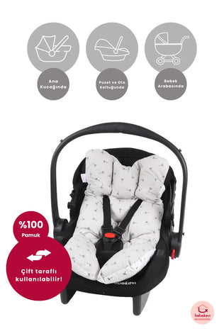 Réducteur / Coussin universel pour bébé gris
