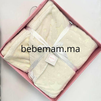 Couverture Estrella Étoile – NAF NAF – Blanc Cassé