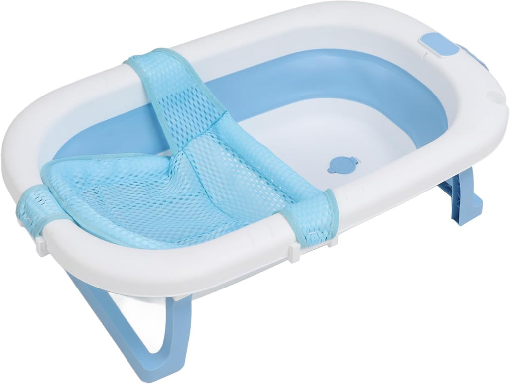 Baignoire Pliante en silicone bleu