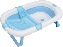 Baignoire Pliante en silicone bleu
