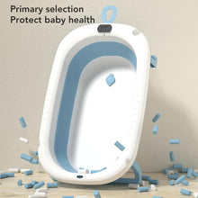 Baignoire Pliante en silicone bleu
