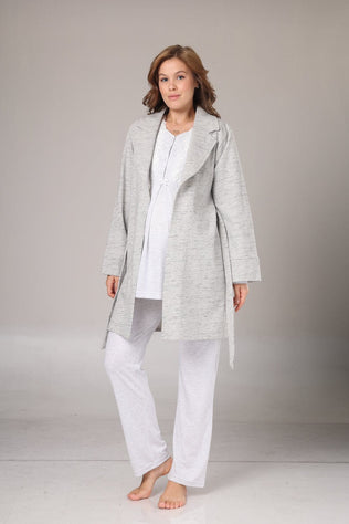 Pyjama de maternity 3 pièces gris