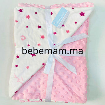 Couverture Bébé – Pierre Cardin – Rose – 110 x 140 cm