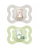 Lot de 2 Sucettes MAM Original 0-6 mois & Gris-Vert