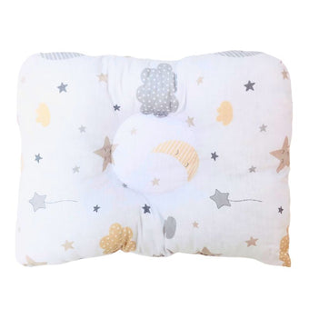 Oreiller pour bébé ( nuage gris beige )