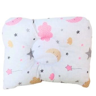 Oreiller pour bébé ( nuage rose beige )