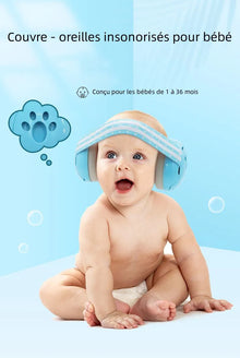L2N Casque bébé réducteur de bruits Gris dès 4mois Sac de rangement inclus