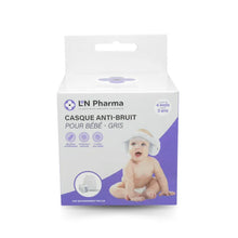 L2N Casque bébé réducteur de bruits Gris dès 4mois Sac de rangement inclus