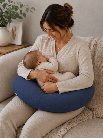Coussin d’allaitement - Bleu