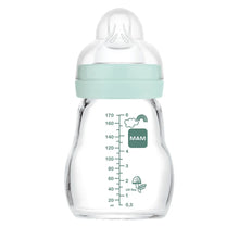 MAM Biberon on verre 170 ml 0+ mois Rose
