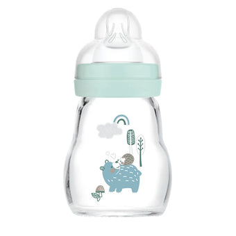 MAM Biberon on verre 170 ml 0+ mois Rose