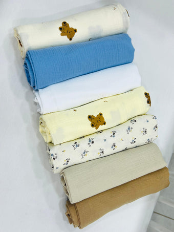 Lange en coton bio 100 x 100 cm