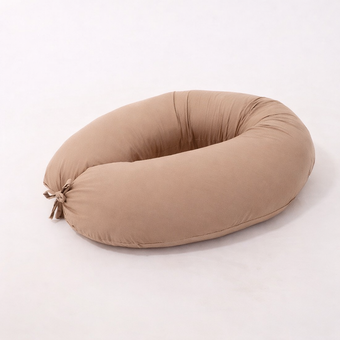 Coussin de grossesse et d'allaitement 3 en 1 marron