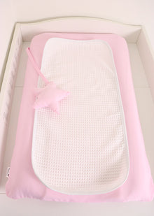 Matelas à langer avec housse Rose