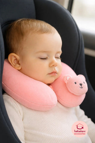 Oreiller de protection du cou pour bébé Rose