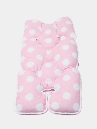 Coussin réducteur 2 en 1 pour Poussette & Siège auto Rose