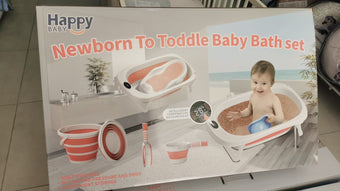 Baignoire Pliable avec Accessoires saumon