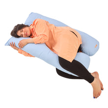 Coussin de grossesse géant bleu ciel