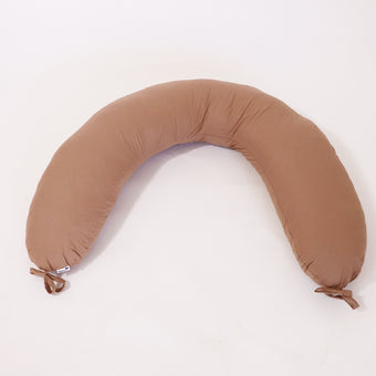 Coussin de grossesse et d'allaitement 3 en 1 marron
