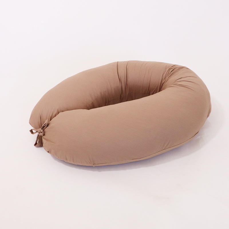Coussin de grossesse et d'allaitement 3 en 1 marron