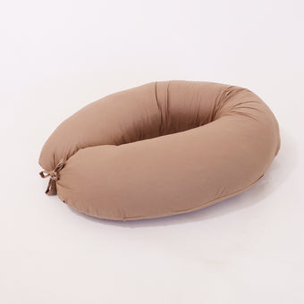 Coussin de grossesse et d'allaitement 3 en 1 marron