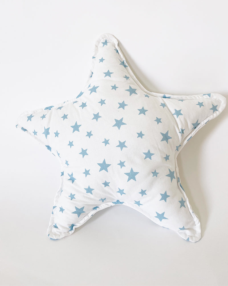 Coussin décoratif étoiles (étoiles bleu)
