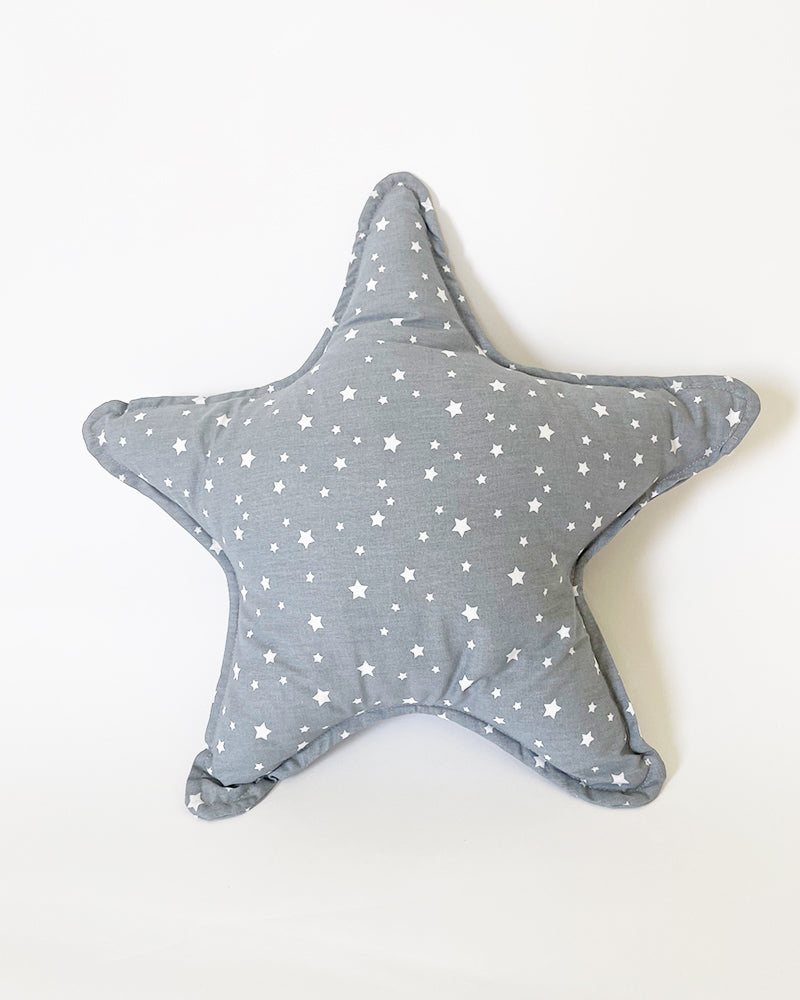 Coussin décoratif étoiles (étoiles gris)