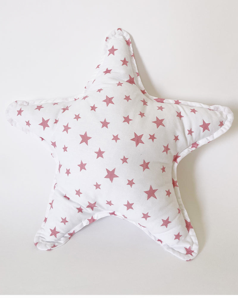 Coussin décoratif étoile (étoiles rose)