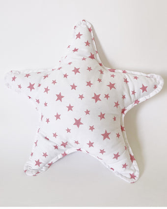 Coussin décoratif étoile (étoiles rose)