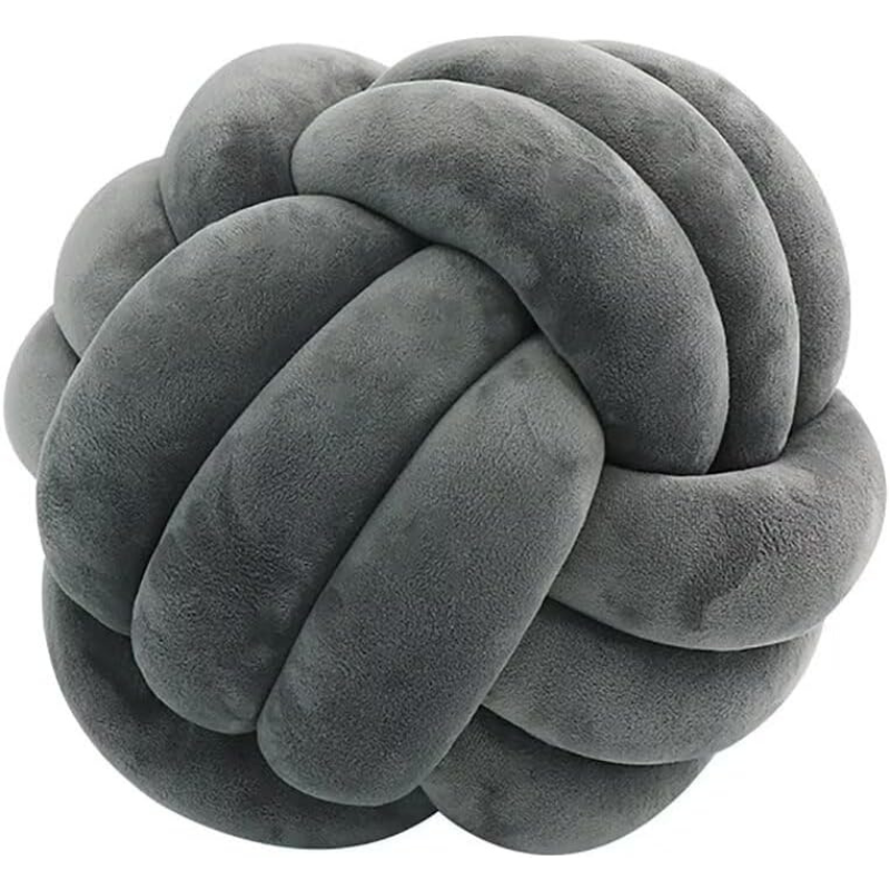Coussin décoratif tressé 3 brins