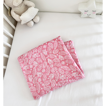 Lange en coton bio 110 x 110 cm ( Rose)