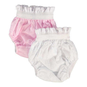 Lot 2 de Culotte d'entrainement 18-24 mois (blanc et rose )