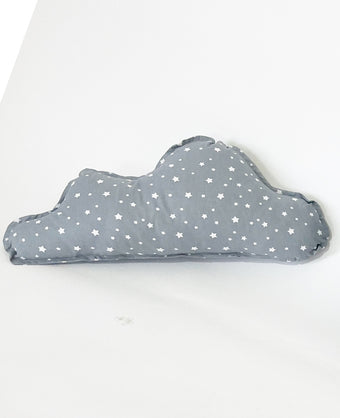 Coussin décoratif nuage (étoiles gris)