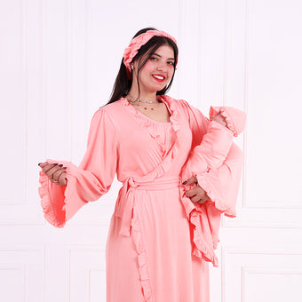 Robe de maternité matchy-matchy Corail