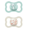 MAM Original Sucettes Silicone 6+ mois & Bleu Clair-Beige