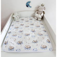 Tapis à langer imperméable koala bleu/beige