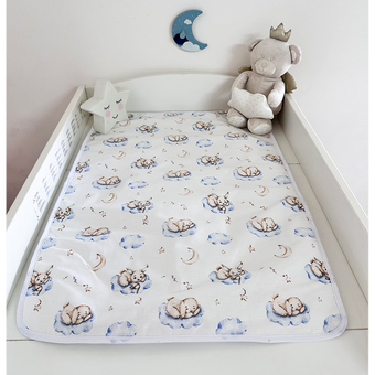 Tapis De Change Bébé Portable Et Imperméable - Pliable, Léger, Avec Pochette - Idéal Voyages, Sorties, Changes Nomades