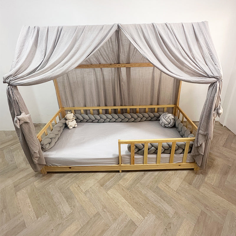Voile de lit cabane Gris