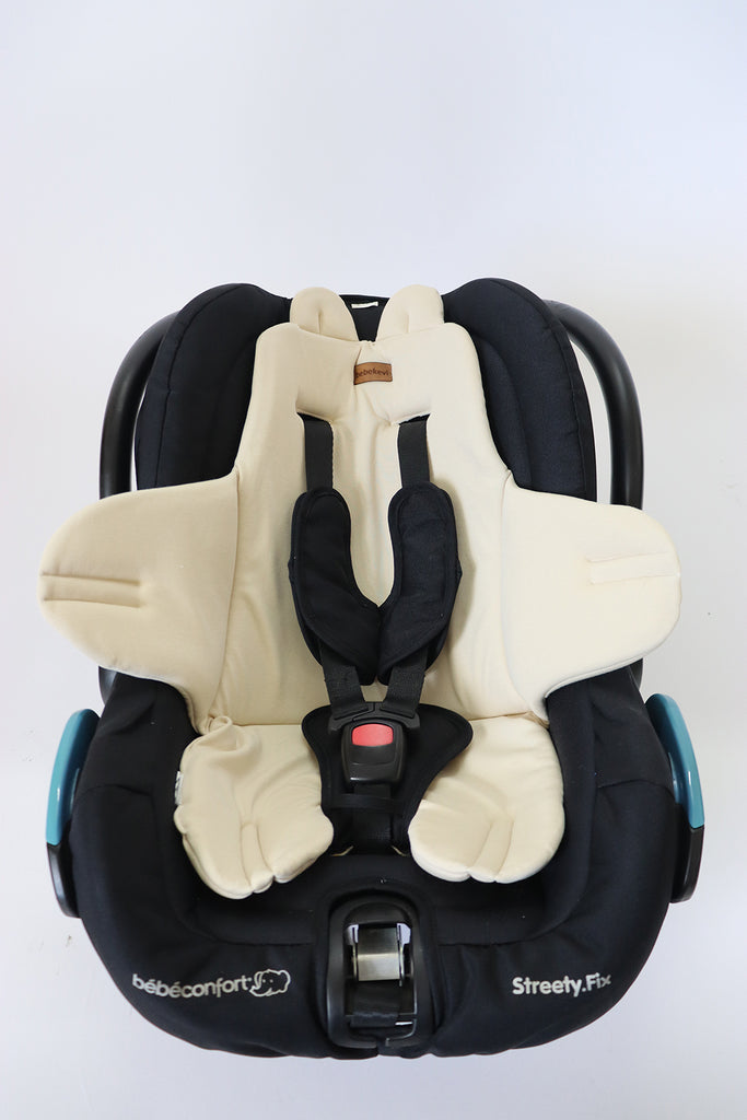 Protection pour assise de poussette/siège auto/chaise haute (beige