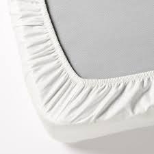 Drap housse blanc pour lit bébé 140 x 70 cm