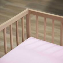 Drap housse rose clair pour lit bébé 140 x 70 cm